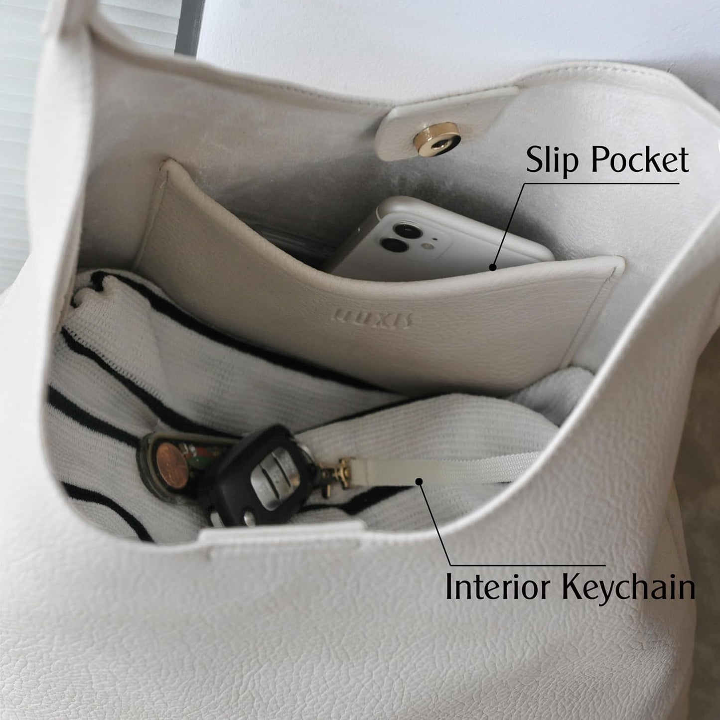 Hobo Bags for Women Soft Vegan Leather Shoulder Handbag Slouchy Tote Purses